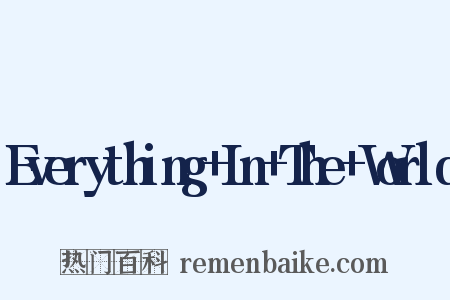 Everything+In+The+World是什么意思的图片